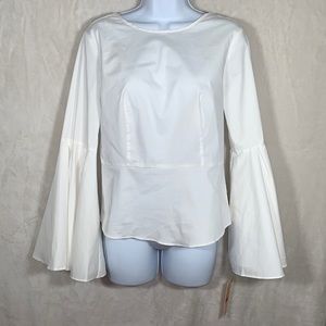 NWT Nanette Lepore  flare sleeve top. Size Small